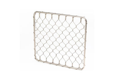 X - Tenda a cerca arquitetónica flexível da malha do cabo do diamante com quadro redondo do tubo