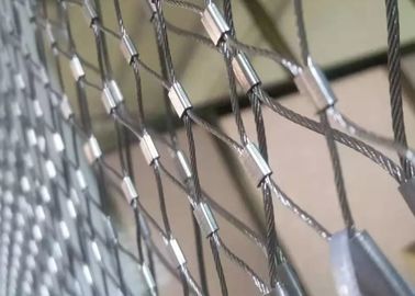 Corda de fio de aço inoxidável Mesh For Zoo Fence da virola 316 flexível