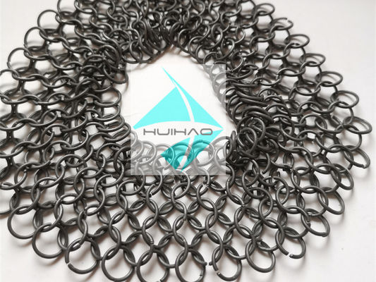 Ring Chainmail redondo tece o metal Ring Mesh Space Dividers de 1.2mm x de 12mm