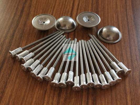 Pregos de aço inoxidável da soldadura do CD, pinos bimetálicos da isolação de 3mm com as arruelas de travamento de alumínio do auto do reparo da base da solda