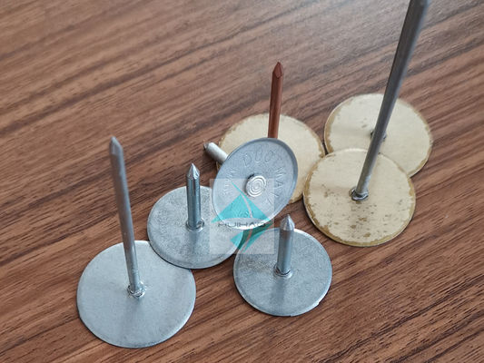 pinos principais colocados metal da solda da canalização de 12Gauge 38mm, pregos da solda da isolação de lãs de rocha para o sistema de HAVC