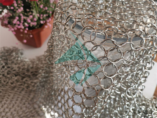 Solda de aço inoxidável que galvaniza o diâmetro externo do fio 20mm de Ring Mesh Curtain 2mm