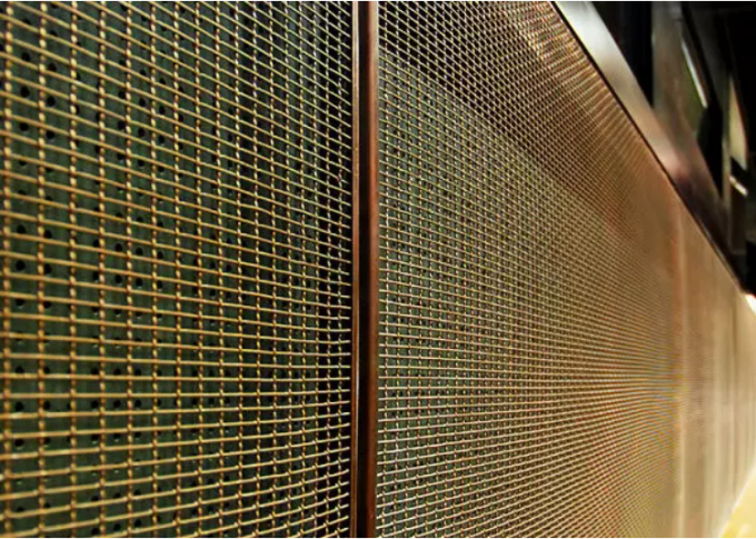 Metal arquitetónico Mesh Screen With Antique Copper da fonte do serviço de design do quadro