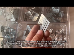 Ferramentas de fixação de isolamento de alumínio para paredes e tetos, pinos de isolamento perfurados para lã de rocha