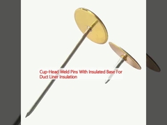 Pins de soldadura de cabeça de copo com base isolada para isolamento do revestimento dos ductos
